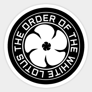 The order white lotus Sticker